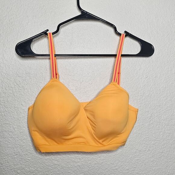 Kindly your's women's so comfy micro wire free bra yellow Size xl cross over - Picture 1 of 5